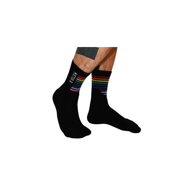 Mr B - Mister B Chaussettes Pride Noires